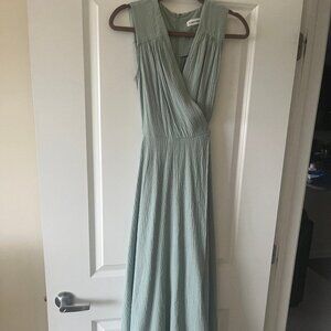 Calvin Klein Sleeveless Wrap Maxi Dress